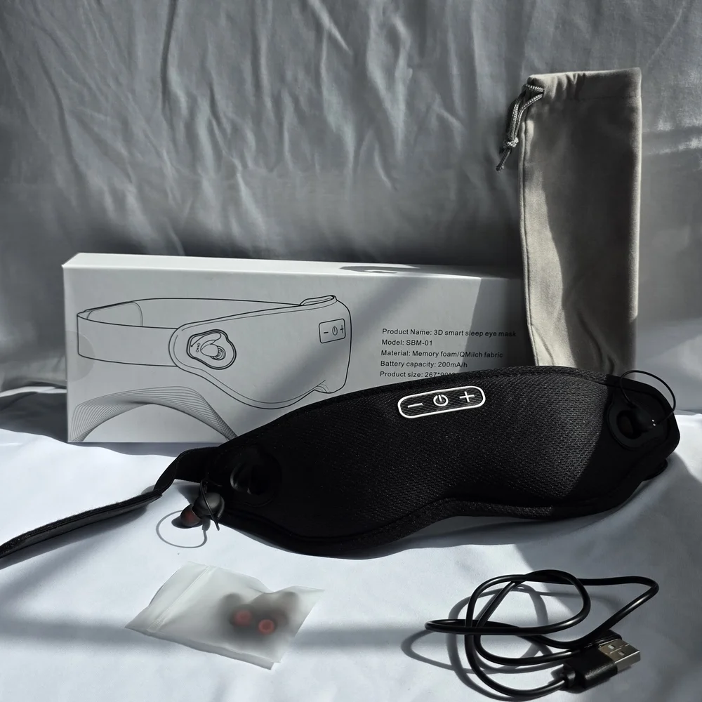 Smart Sleep VR Mask with Audio - Black